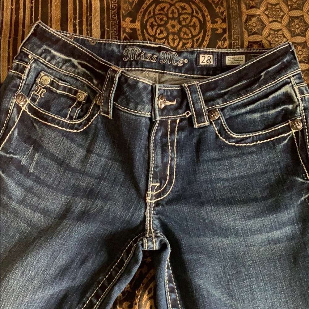 Miss me dark blue jeans